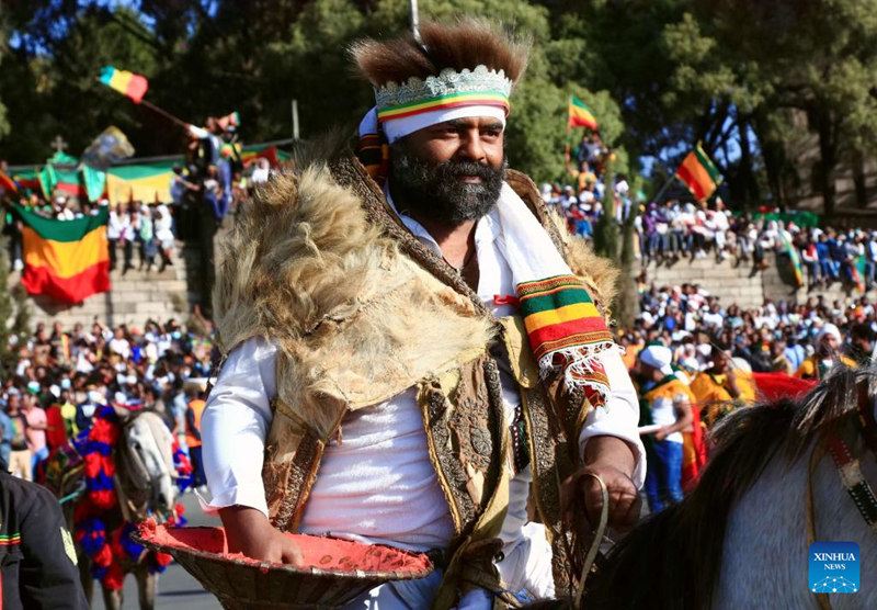 Watu washerehekea Siku ya Ushindi huko Addis Ababa, Ethiopia