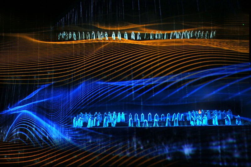 Kufurahia Mchezo wa Kuigiza wa “Angalia Dunhuang Tena” huko Dunhuang, China