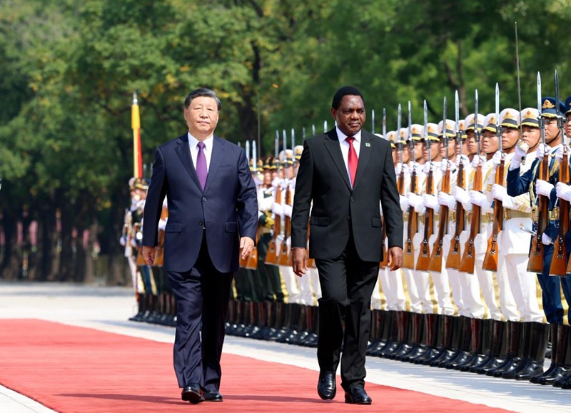 Rais Xi Jinping na mwenzake Hichilema wa Zambia watangaza kuinua hadhi ya uhusiano kati ya China na Zambia
