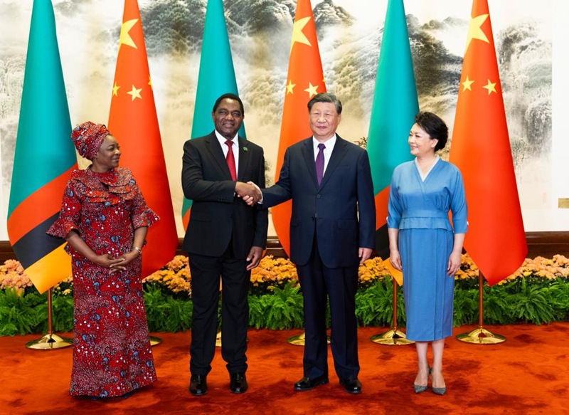 Rais Xi Jinping na mwenzake Hichilema wa Zambia watangaza kuinua hadhi ya uhusiano kati ya China na Zambia
